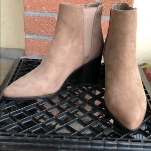 Suede Tan Ankle Boots